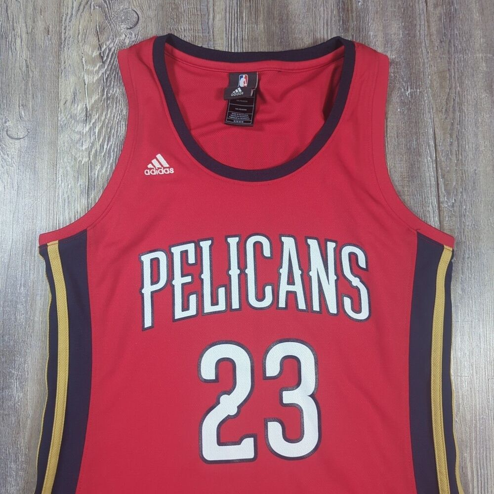 Adidas New Orleans Pelicans Anthony Davis Jersey Red # 23 Women's Size Medium - Picture 3 of 8